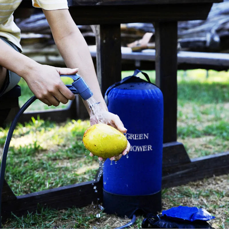 Ducha presión camping 11L – Bolsa inflable PVC ligera para senderismo