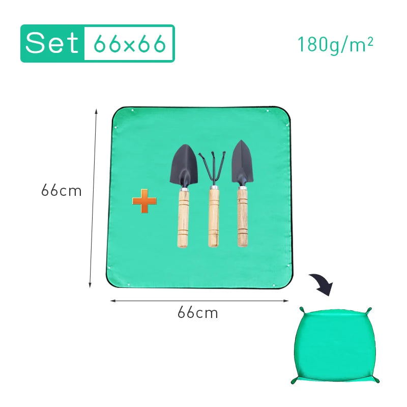 Alfombrilla jardín plegable – Impermeable para trasplantes y poda