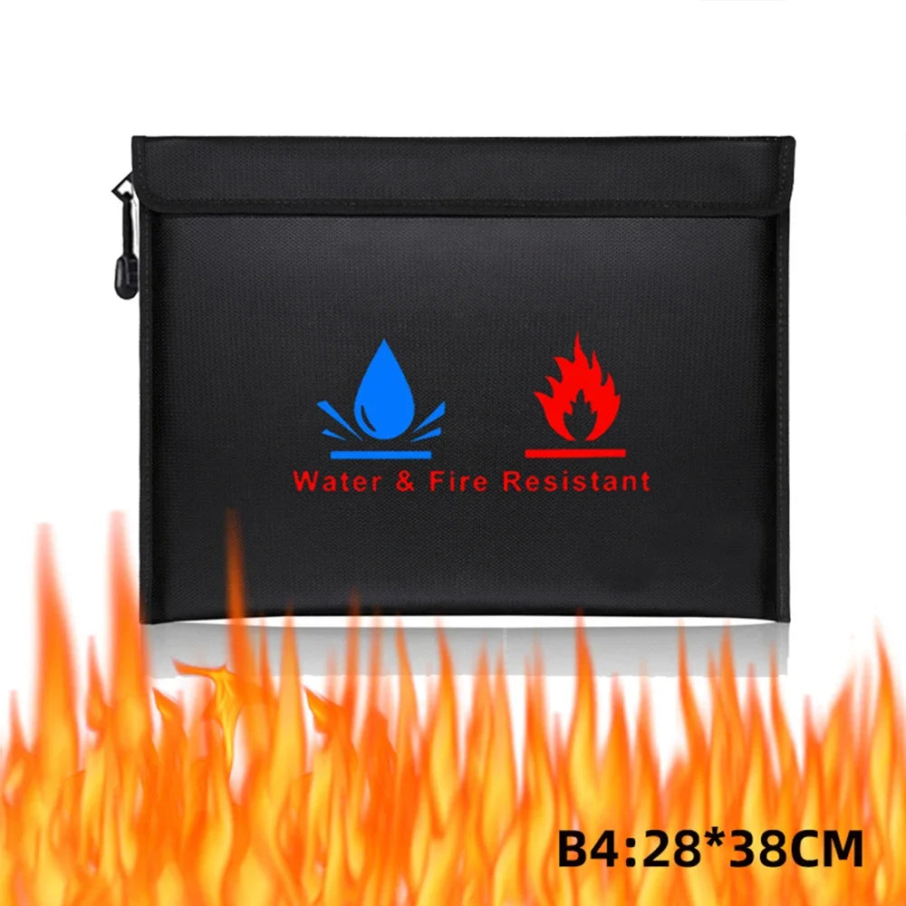 Bolsa ignífuga documentos – Impermeable antifuego certificados y dinero