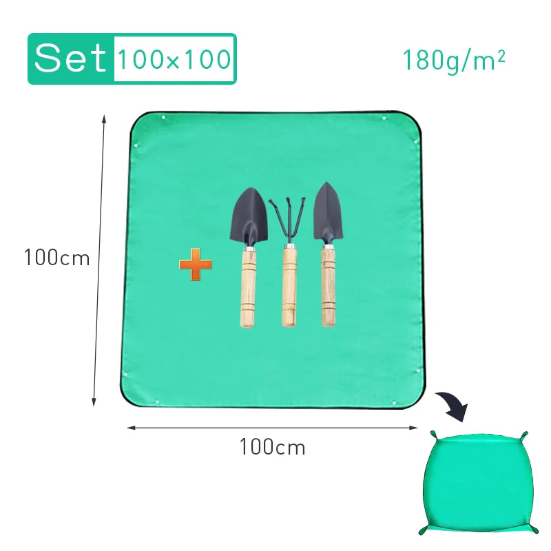 Alfombrilla jardín plegable – Impermeable para trasplantes y poda