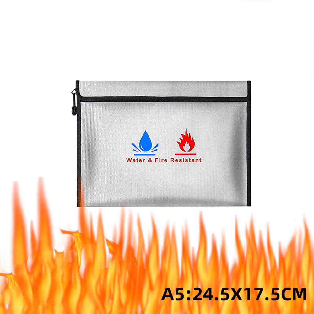 Bolsa ignífuga documentos – Impermeable antifuego certificados y dinero