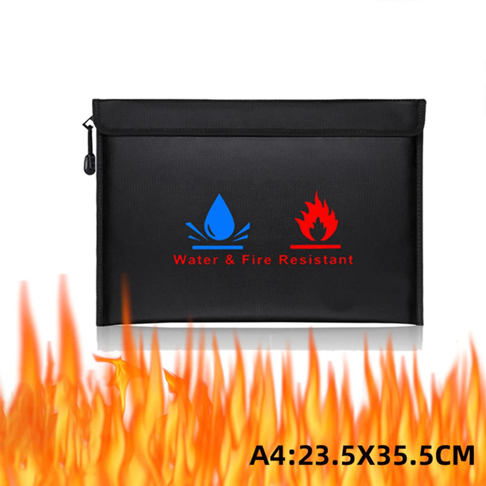 Bolsa ignífuga documentos – Impermeable antifuego certificados y dinero