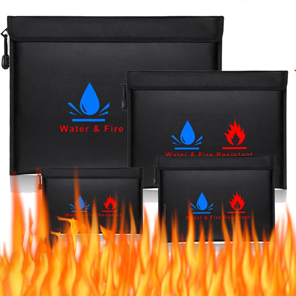 Bolsa ignífuga documentos – Impermeable antifuego certificados y dinero