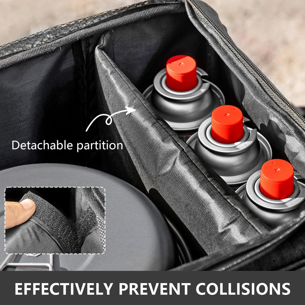 Bolsa camping 26L – Organizador gas, cocina y equipo