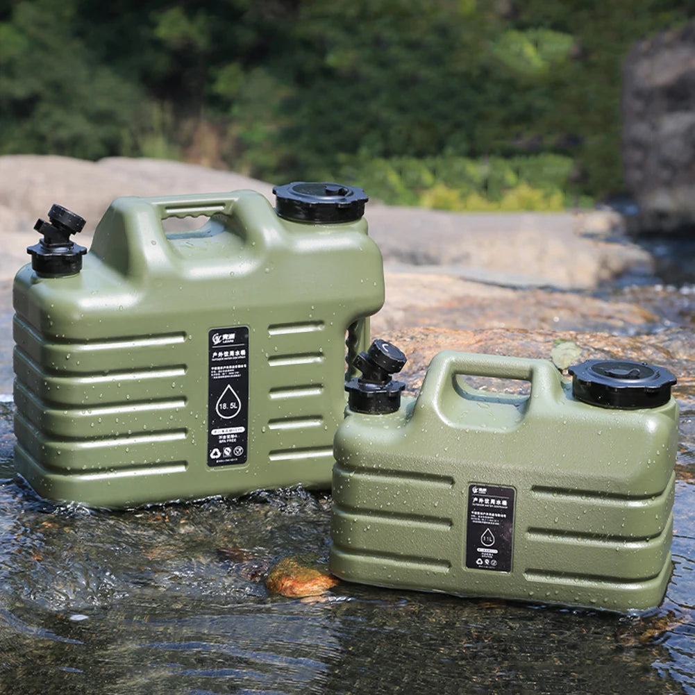 Bidón agua portátil rígido con grifo (5L, 11L, 12L, 18,5L, 25L) - PEVA – (libre de BPA y ftalatos) Outdoor
