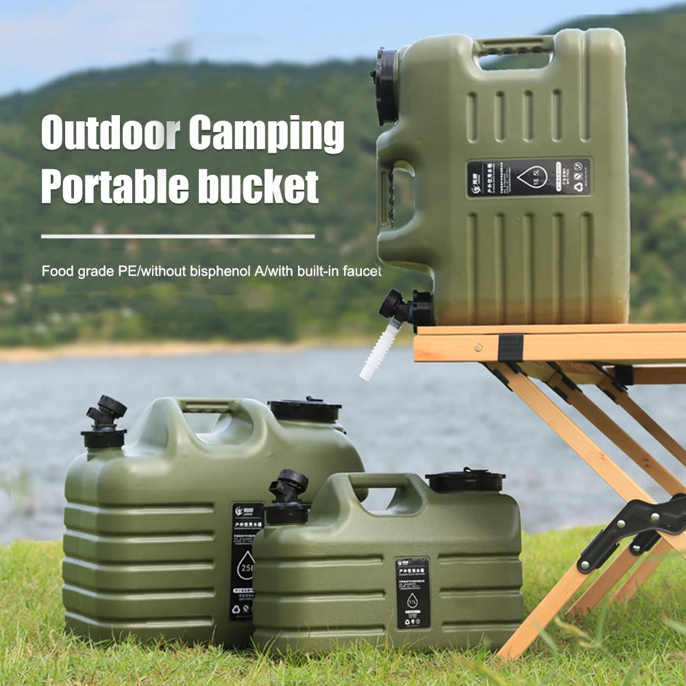 Bidón agua portátil rígido con grifo (5L, 11L, 12L, 18,5L, 25L) - PEVA – (libre de BPA y ftalatos) Outdoor