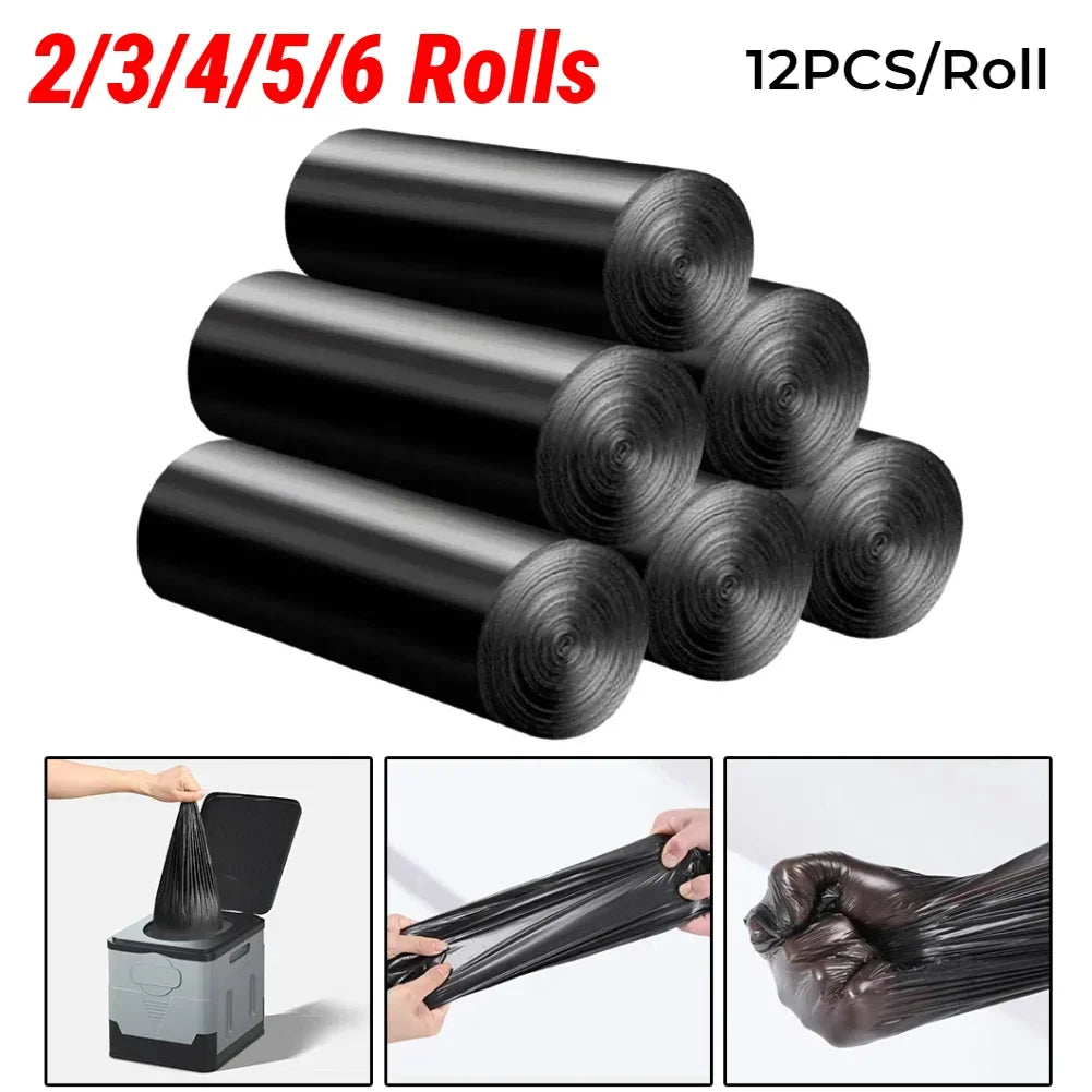 Bolsas inodoro camping biodegradables – (2 - 6 rollos) desechables ecológicos