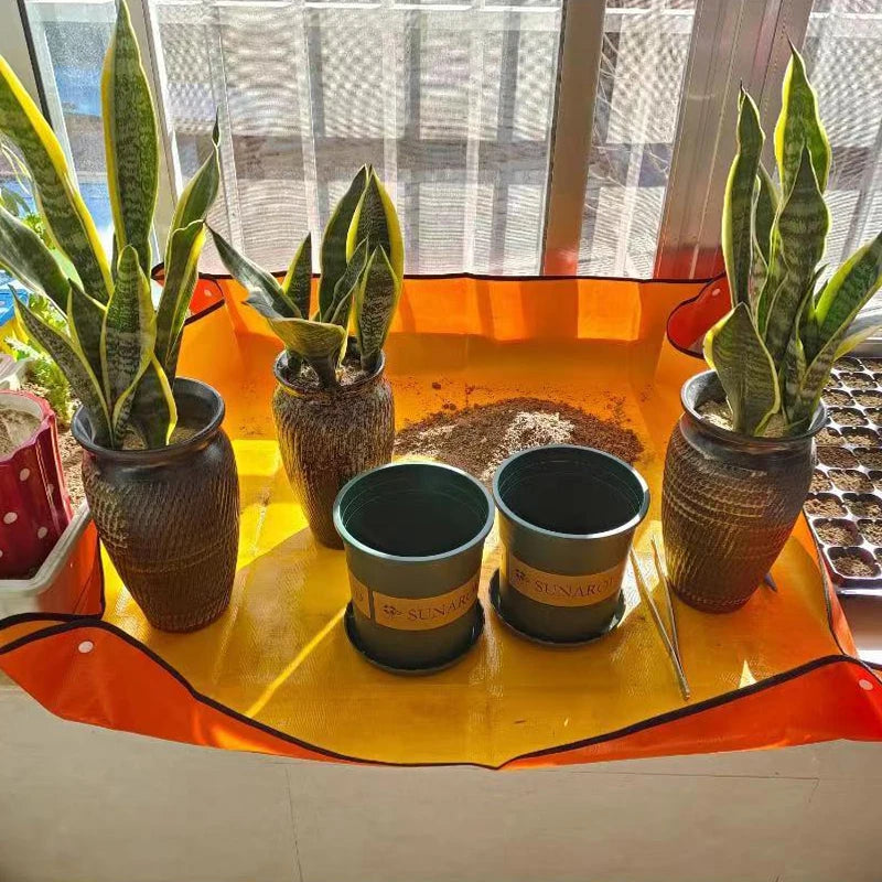 Alfombrilla jardín plegable – Impermeable para trasplantes y poda