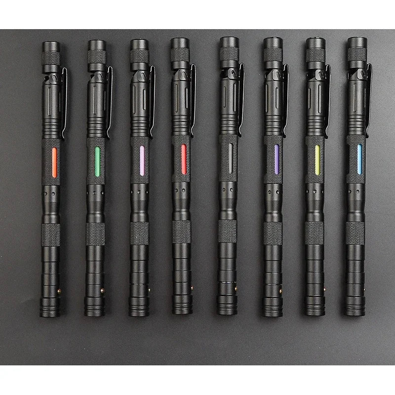 Bolígrafo táctico EDC aluminio – Brújula, punta defensa y barra escape