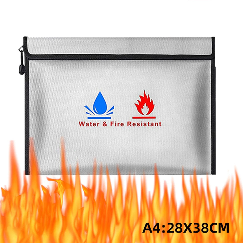 Bolsa ignífuga documentos – Impermeable antifuego certificados y dinero
